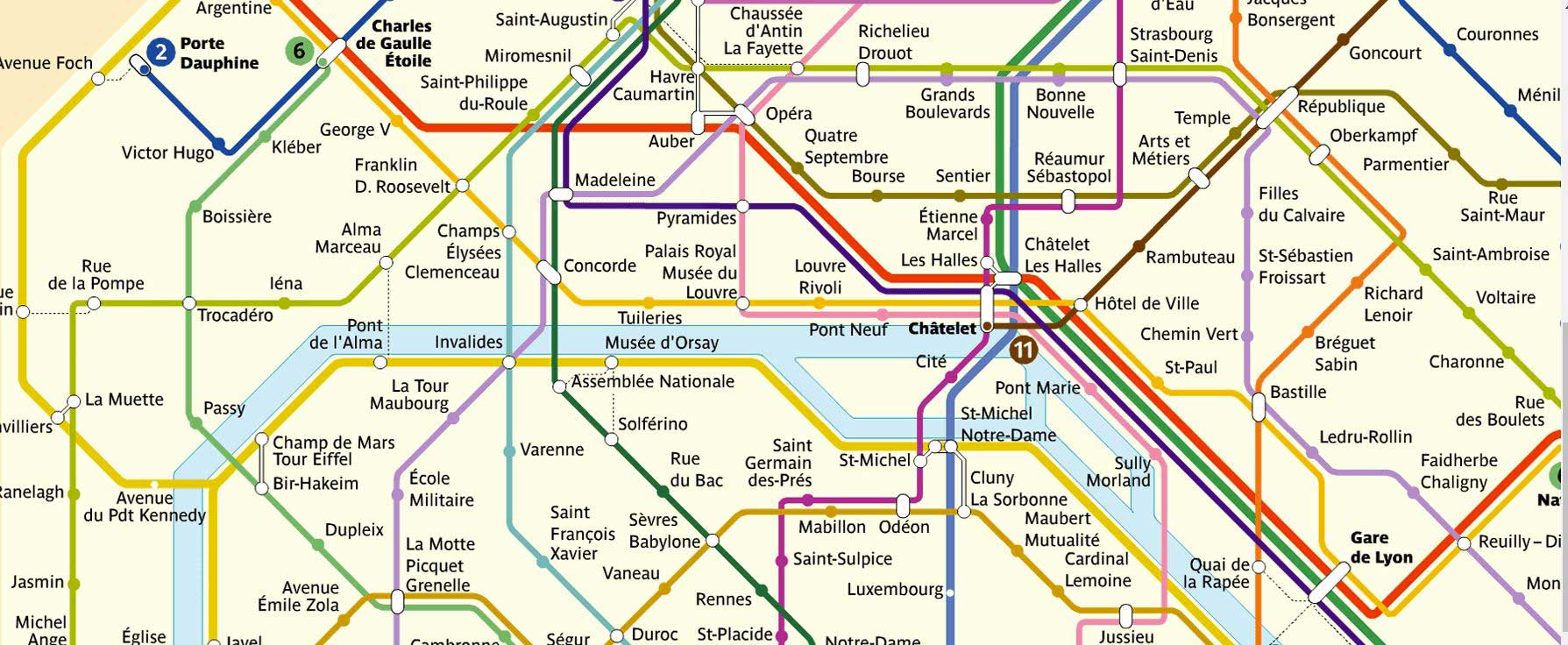 Plan métro